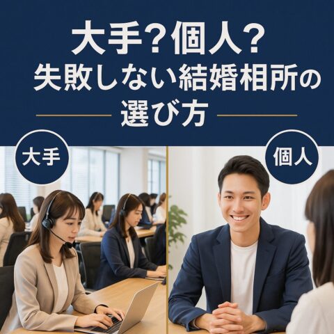大手？個人？—失敗しない結婚相談所の選び方｜四條畷の結婚相談所レオン