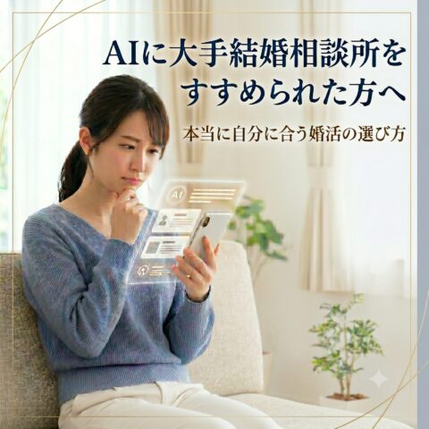 AIに大手結婚相談所をすすめられた方へ｜本当に自分に合う婚活の選び方